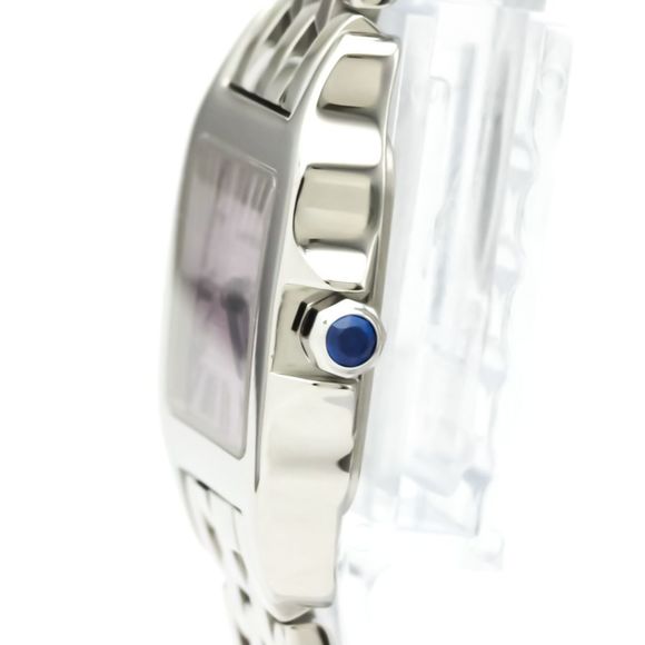 CARTIER Santos Demoiselle Quartz Stainless Steel Women's Dress/Formal W2510002 - Picture 4 of 8